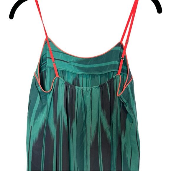 Twelfth Street by Cynthia Vincent Dress Women's Small Silk Maxi Teal Blue Green - Picture 4 of 7